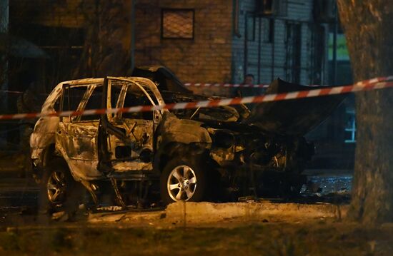 В центре Мелитополя взорвался автомобиль