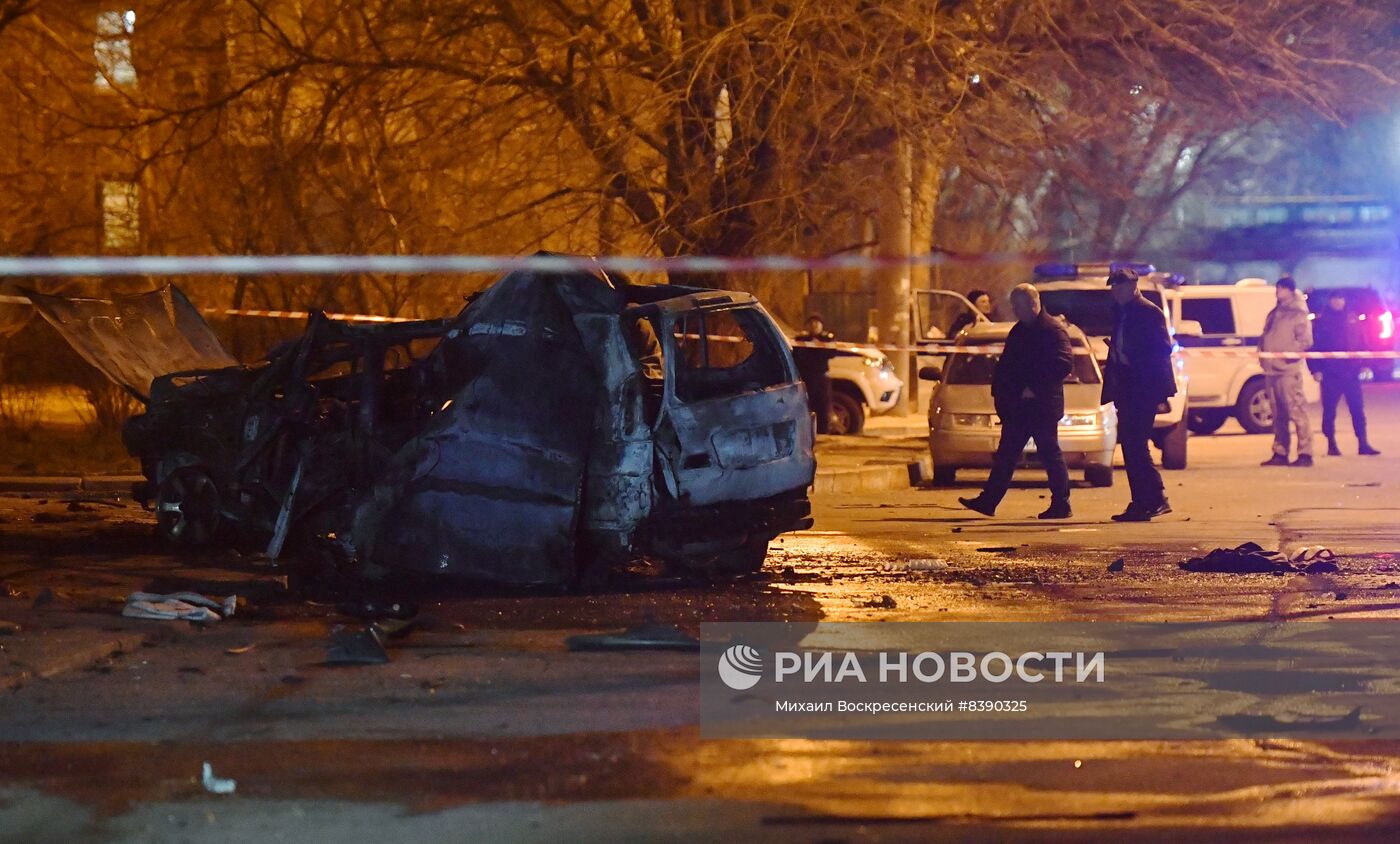 В центре Мелитополя взорвался автомобиль