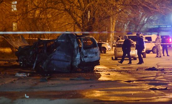 В центре Мелитополя взорвался автомобиль