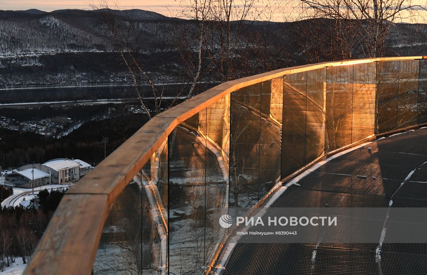 Смотровая площадка на Николаевской сопке в Красноярске 