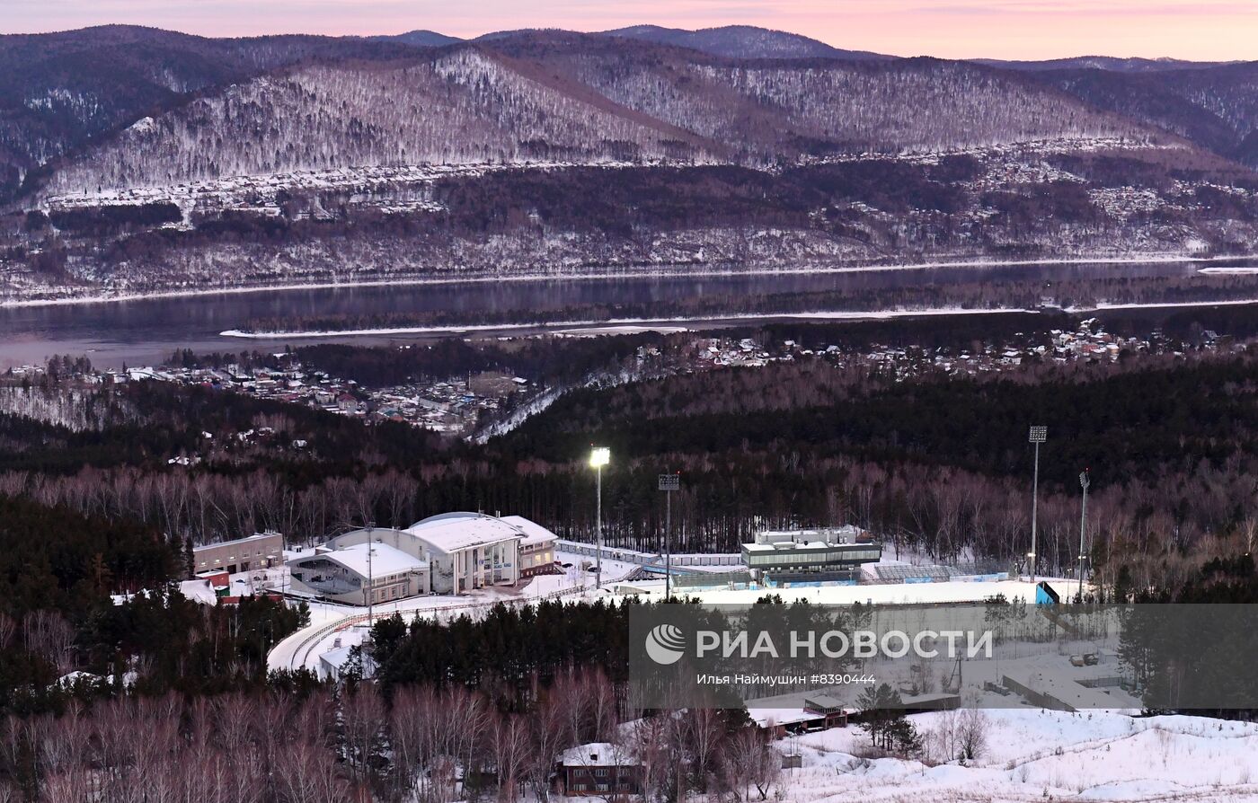 Смотровая площадка на Николаевской сопке в Красноярске 