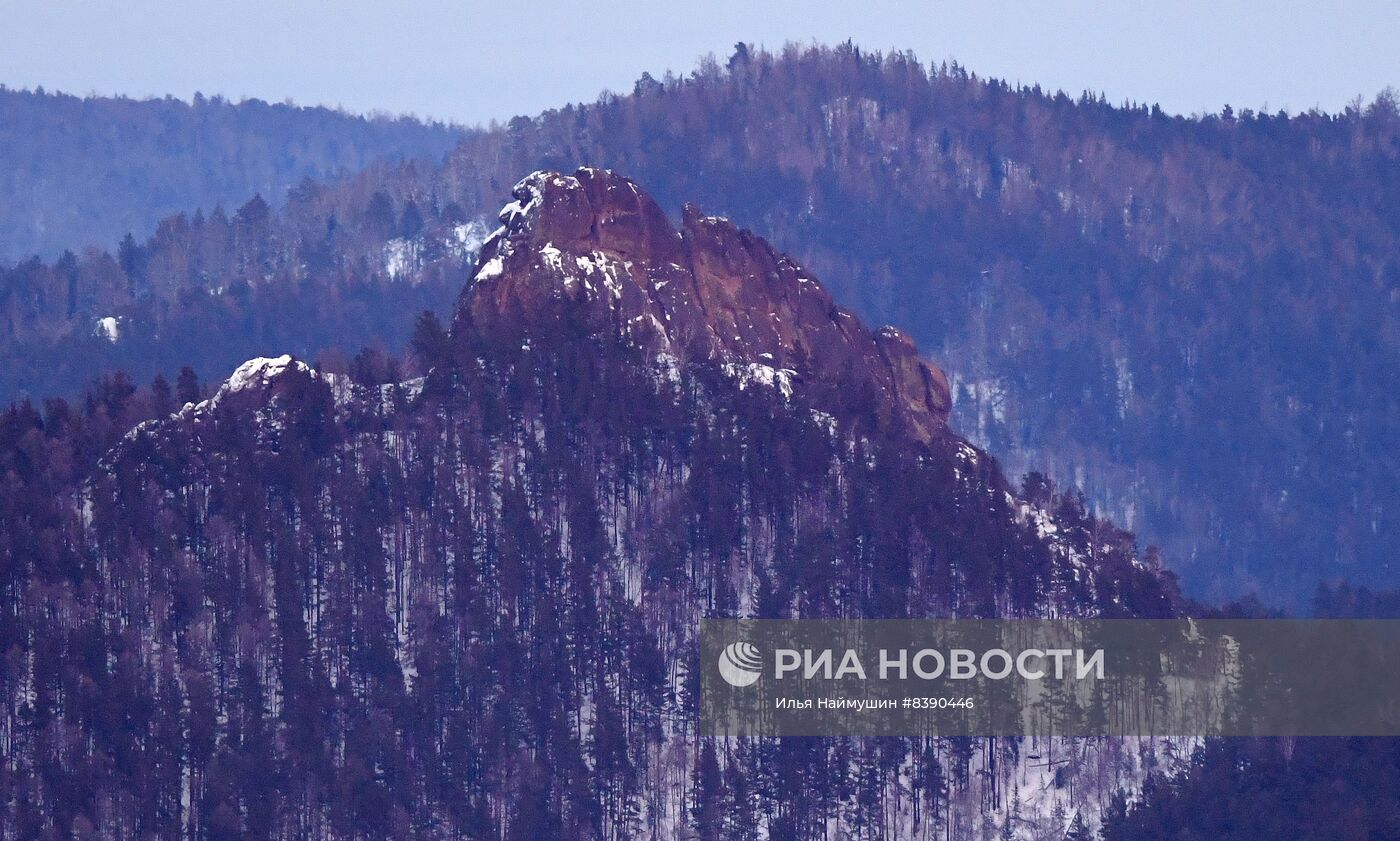 Смотровая площадка на Николаевской сопке в Красноярске 