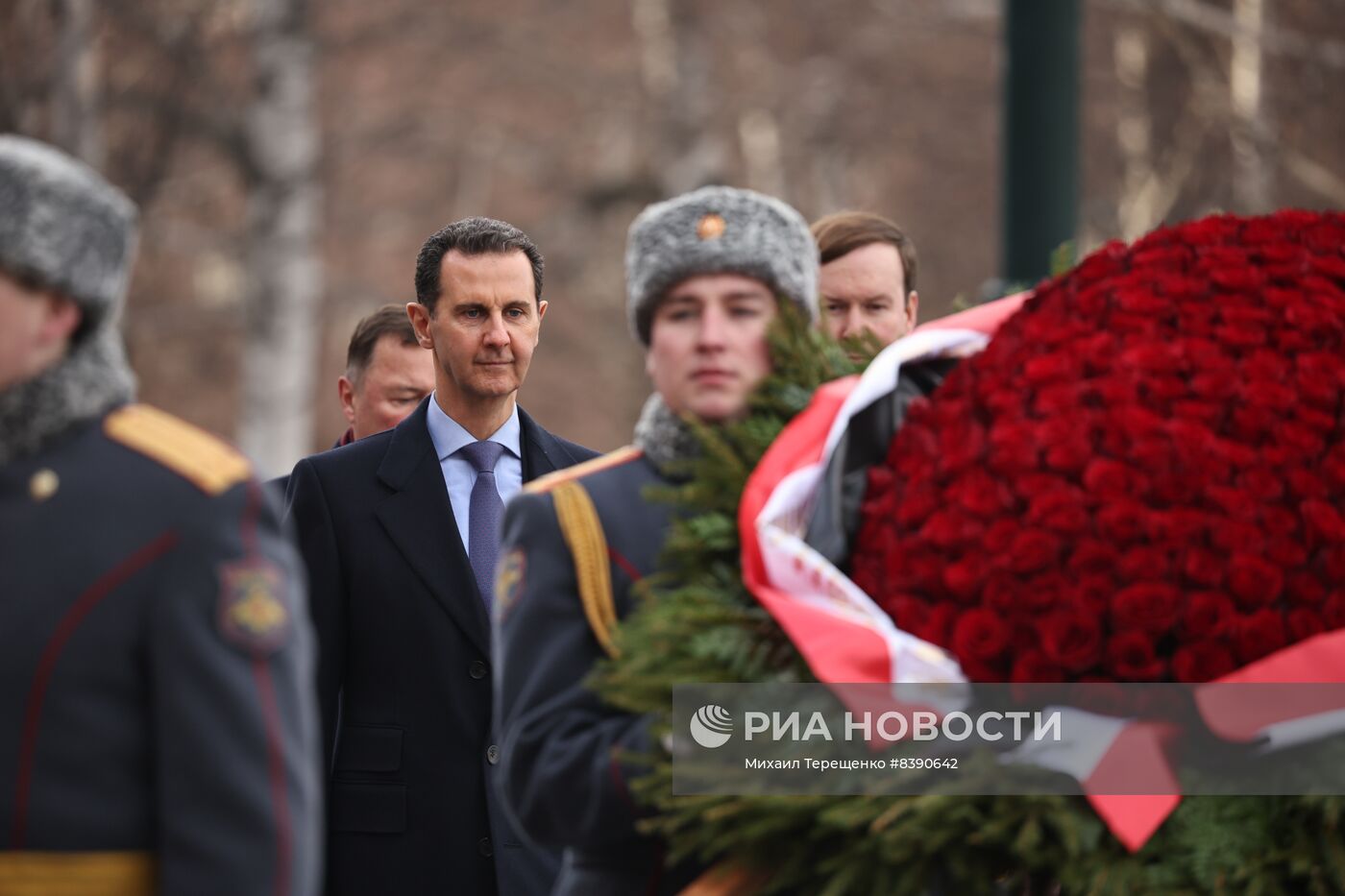 Президент Сирии Б. Асад возложил цветы к Могиле Неизвестного Солдата