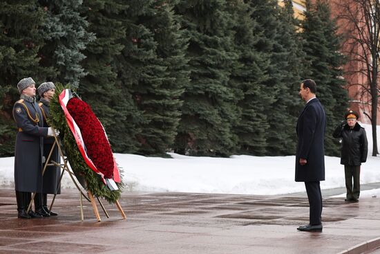 Президент Сирии Б. Асад возложил цветы к Могиле Неизвестного Солдата