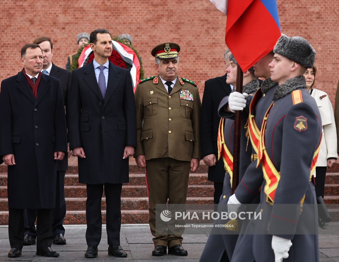 Президент Сирии Б. Асад возложил цветы к Могиле Неизвестного Солдата