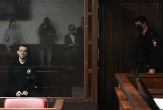 Заседание суда по делу П. Запорожца, обвиняемого в планировании теракта в Херсоне