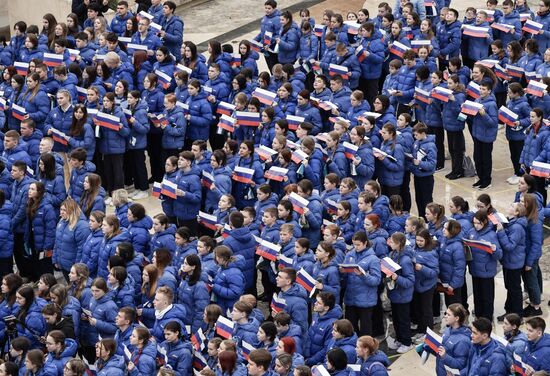 Празднование девятой годовщины воссоединения Крыма с Россией в МДЦ "Артек"