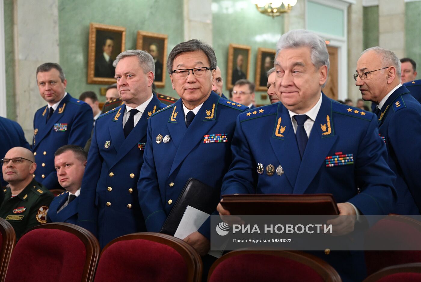 Президент РФ В. Путин принял участие в заседании коллегии Генпрокуратуры