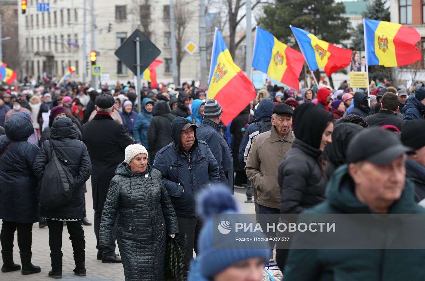 Протесты оппозиции в Молдове