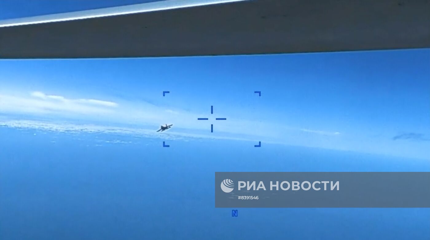 Опубликовано предполагаемое видео ЧП с американским БПЛА над Черным морем