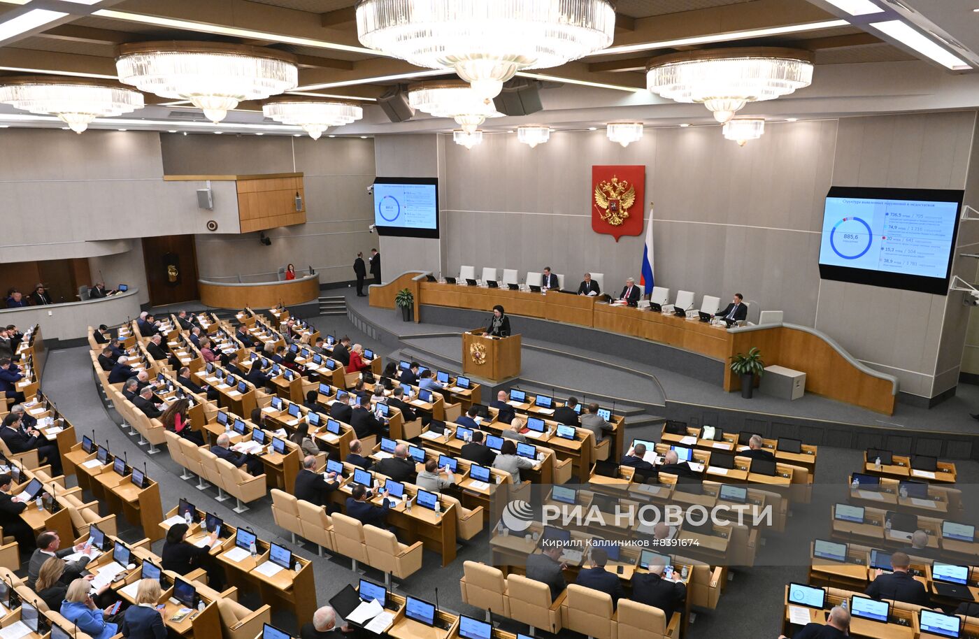 Пленарное заседание Госдумы РФ