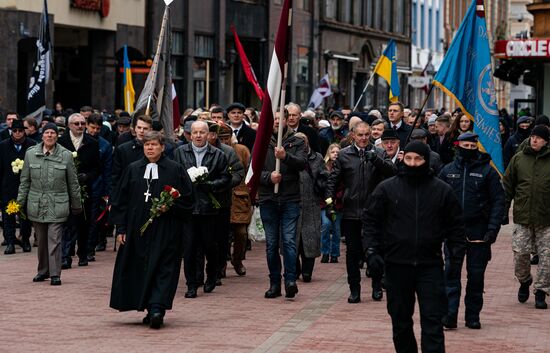 В Риге прошло шествие памяти легионеров СС