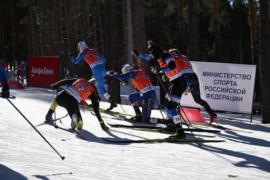 Лыжные гонки. Чемпионат России. Женщины. Скиатлон