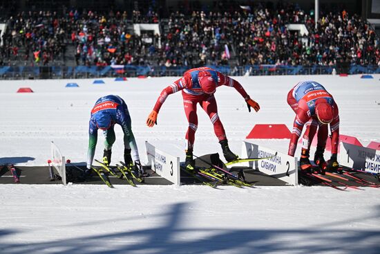 Лыжные гонки. Чемпионат России. Мужчины. Скиатлон