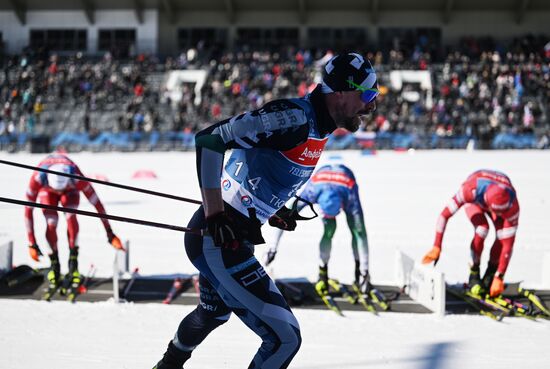 Лыжные гонки. Чемпионат России. Мужчины. Скиатлон