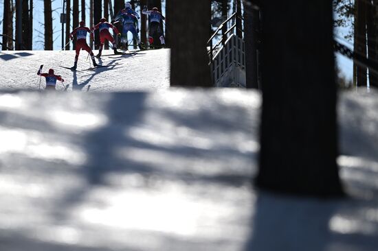 Лыжные гонки. Чемпионат России. Мужчины. Скиатлон