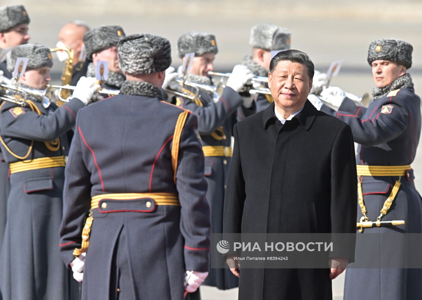 Прилет председателя КНР Си Цзиньпина в Москву