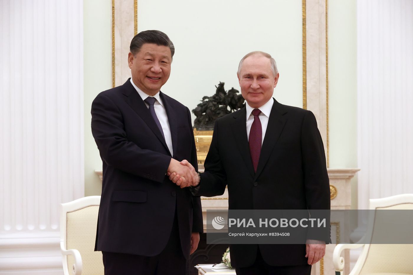 Встреча президента РФ В. Путина с председателем КНР Си Цзиньпином