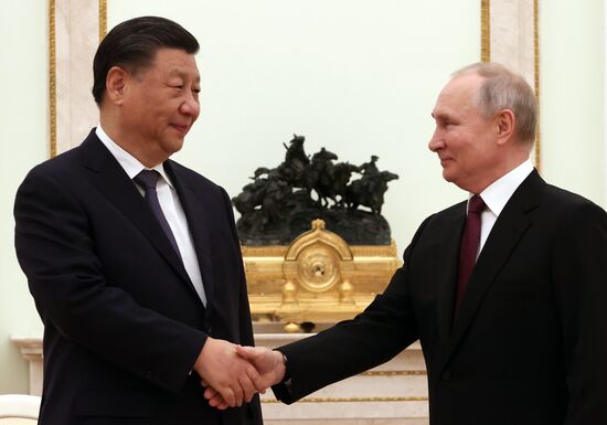 Встреча президента РФ В. Путина с председателем КНР Си Цзиньпином