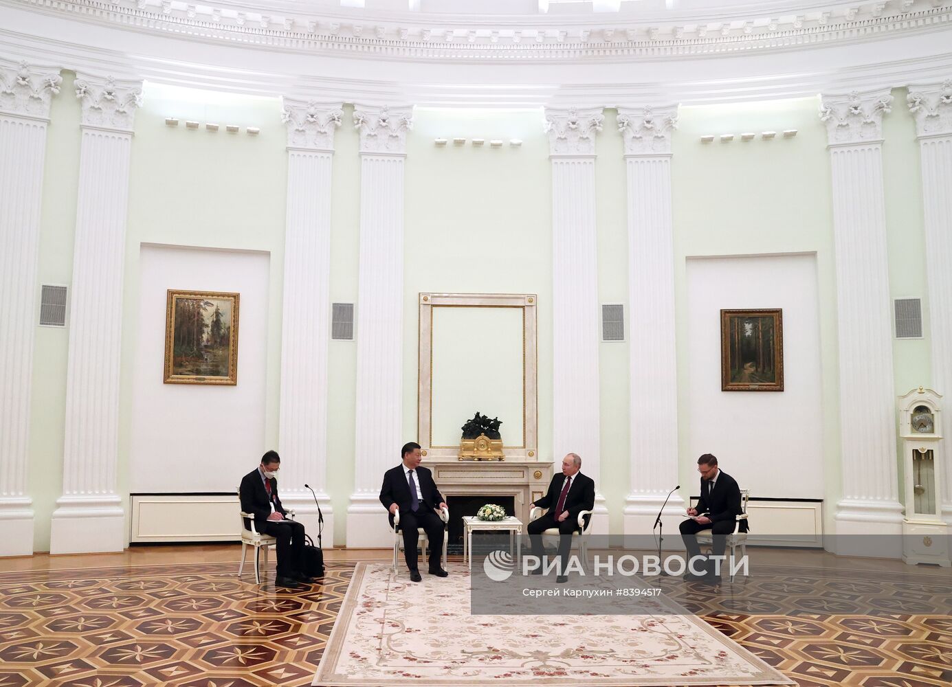 Встреча президента РФ В. Путина с председателем КНР Си Цзиньпином