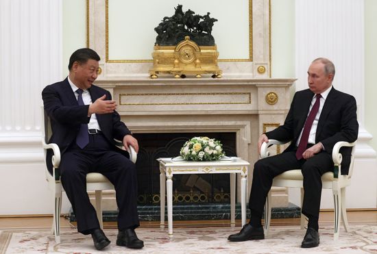 Встреча президента РФ В. Путина с председателем КНР Си Цзиньпином