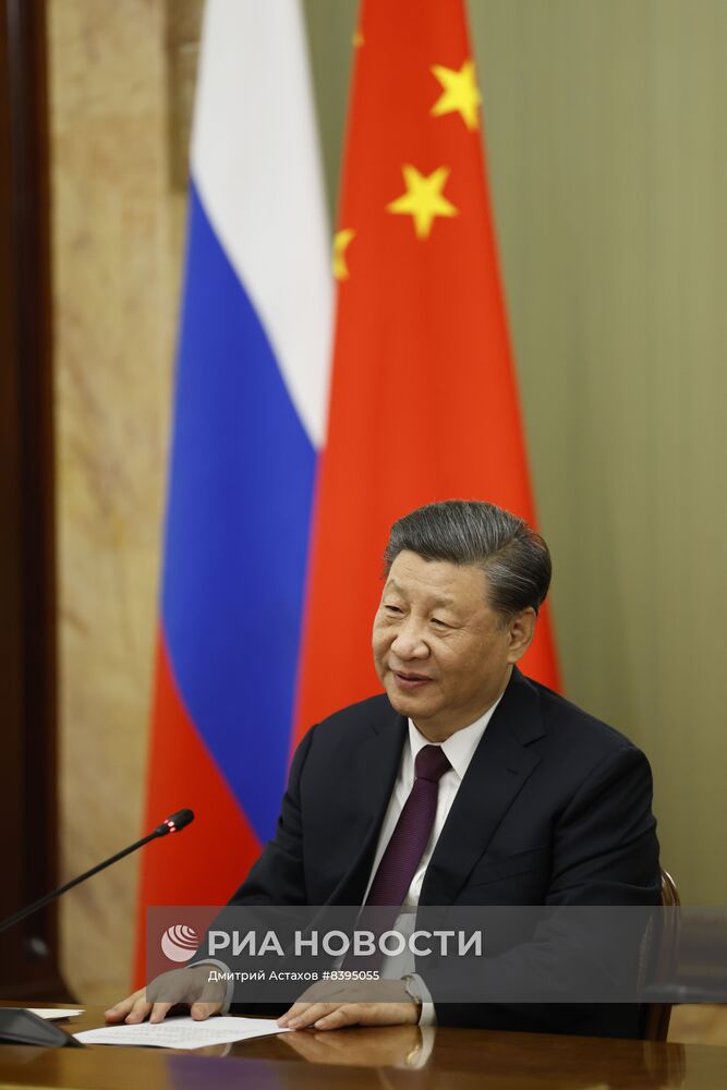 Встреча премьер-министра РФ М. Мишустина с председателем КНР Си Цзиньпином