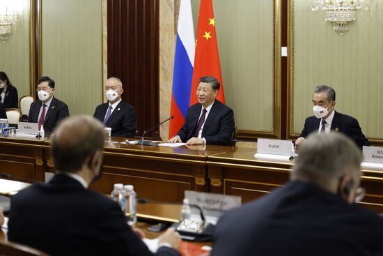 Встреча премьер-министра РФ М. Мишустина с председателем КНР Си Цзиньпином