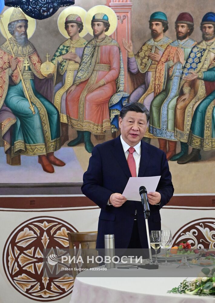 Встреча президента РФ В. Путина и председателя КНР Си Цзиньпина