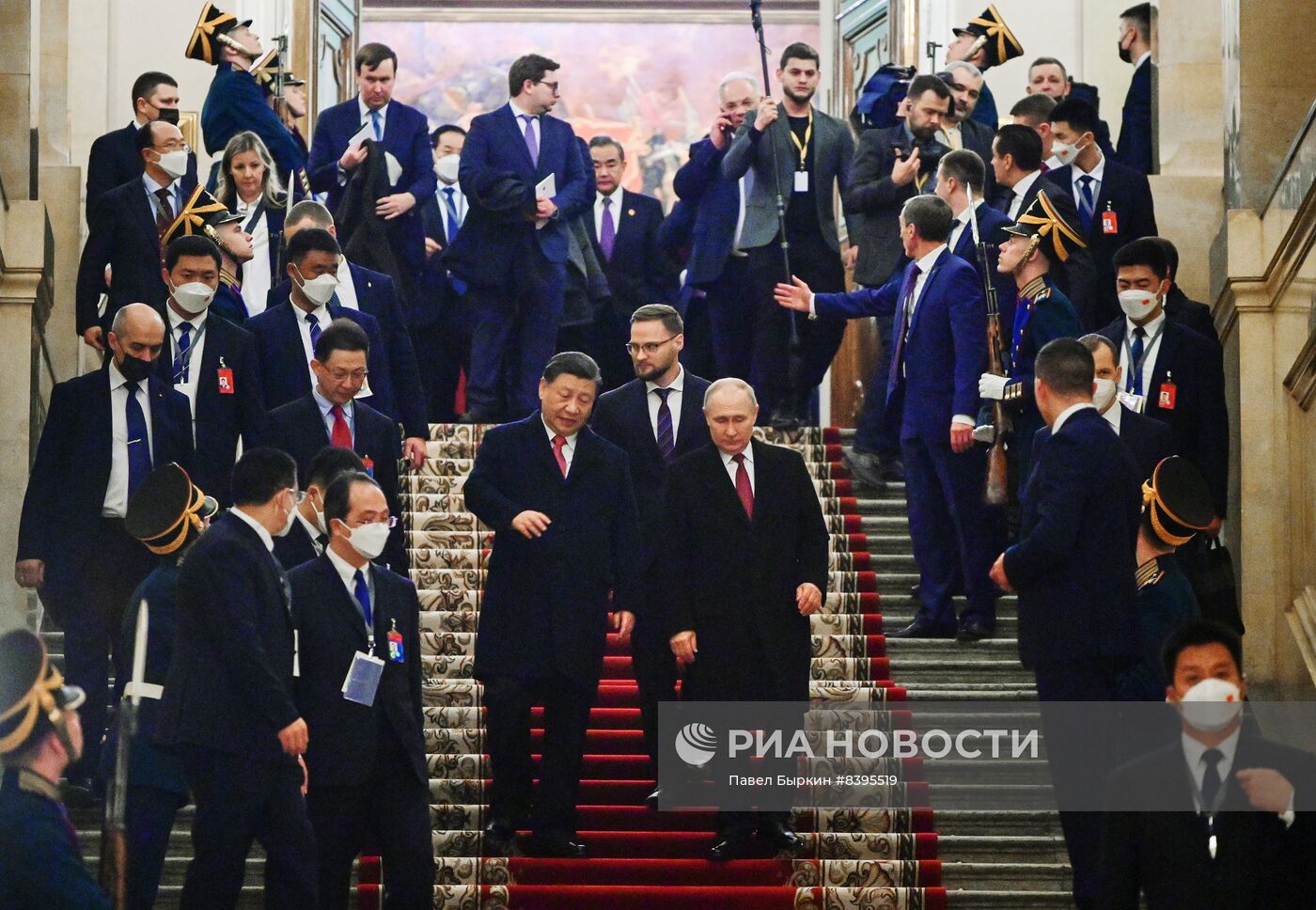 Встреча президента РФ В. Путина и председателя КНР Си Цзиньпина