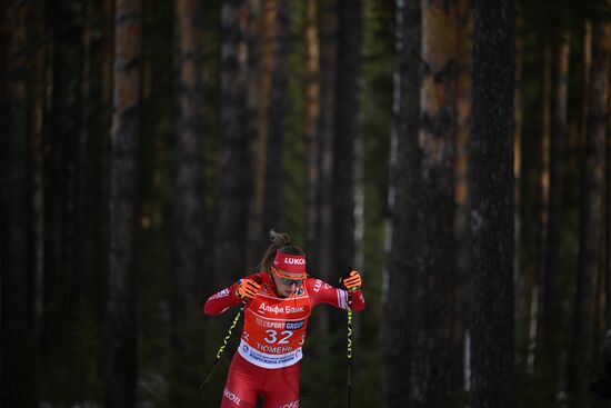 Лыжные гонки. Чемпионат России. Женщины. Командный спринт