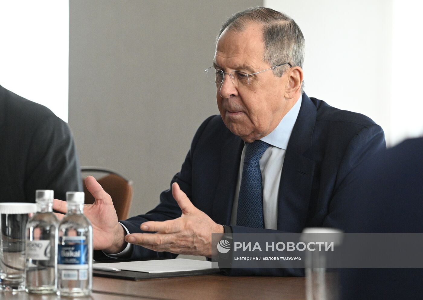 Встреча глав МИД РФ и Эритреи С. Лаврова и О. Салеха