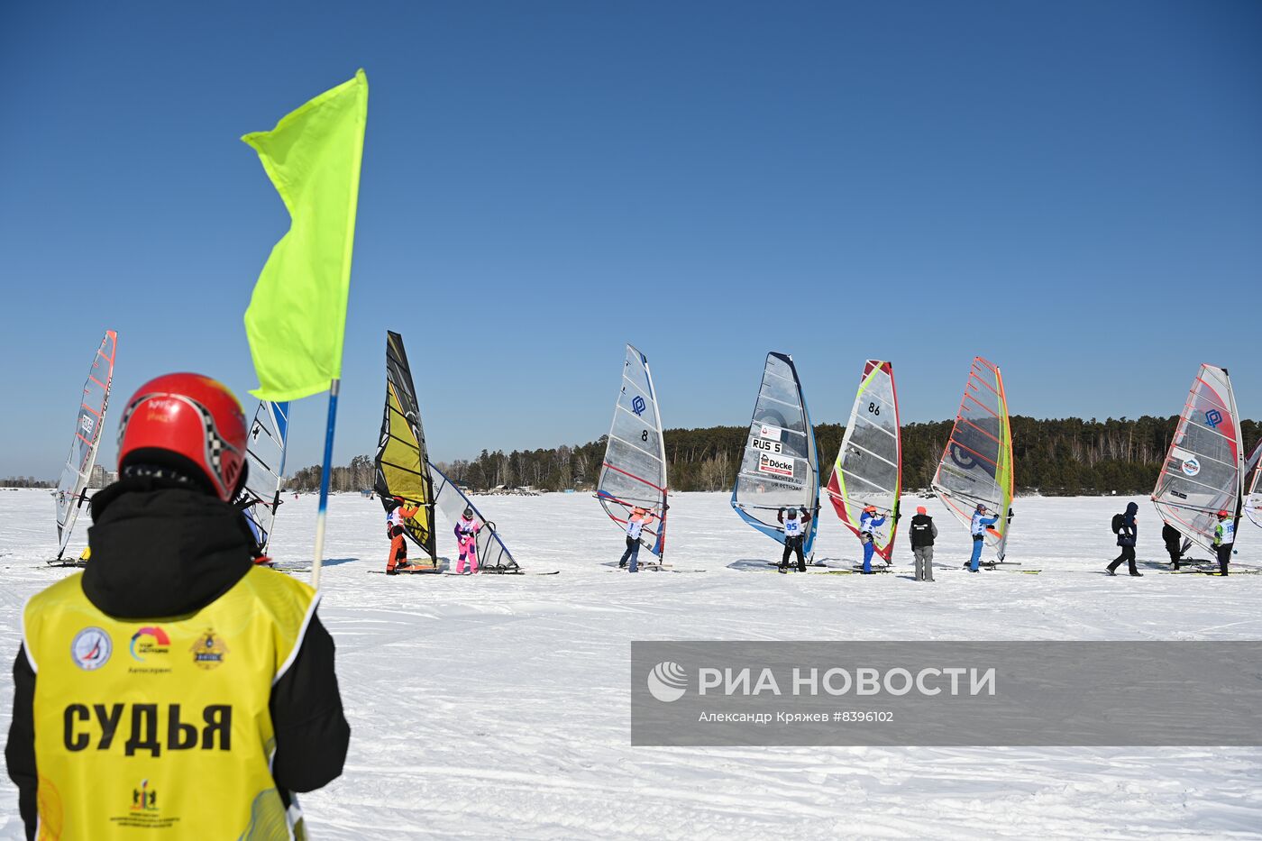 Чемпионат России по зимнему виндсерфингу в Новосибирске