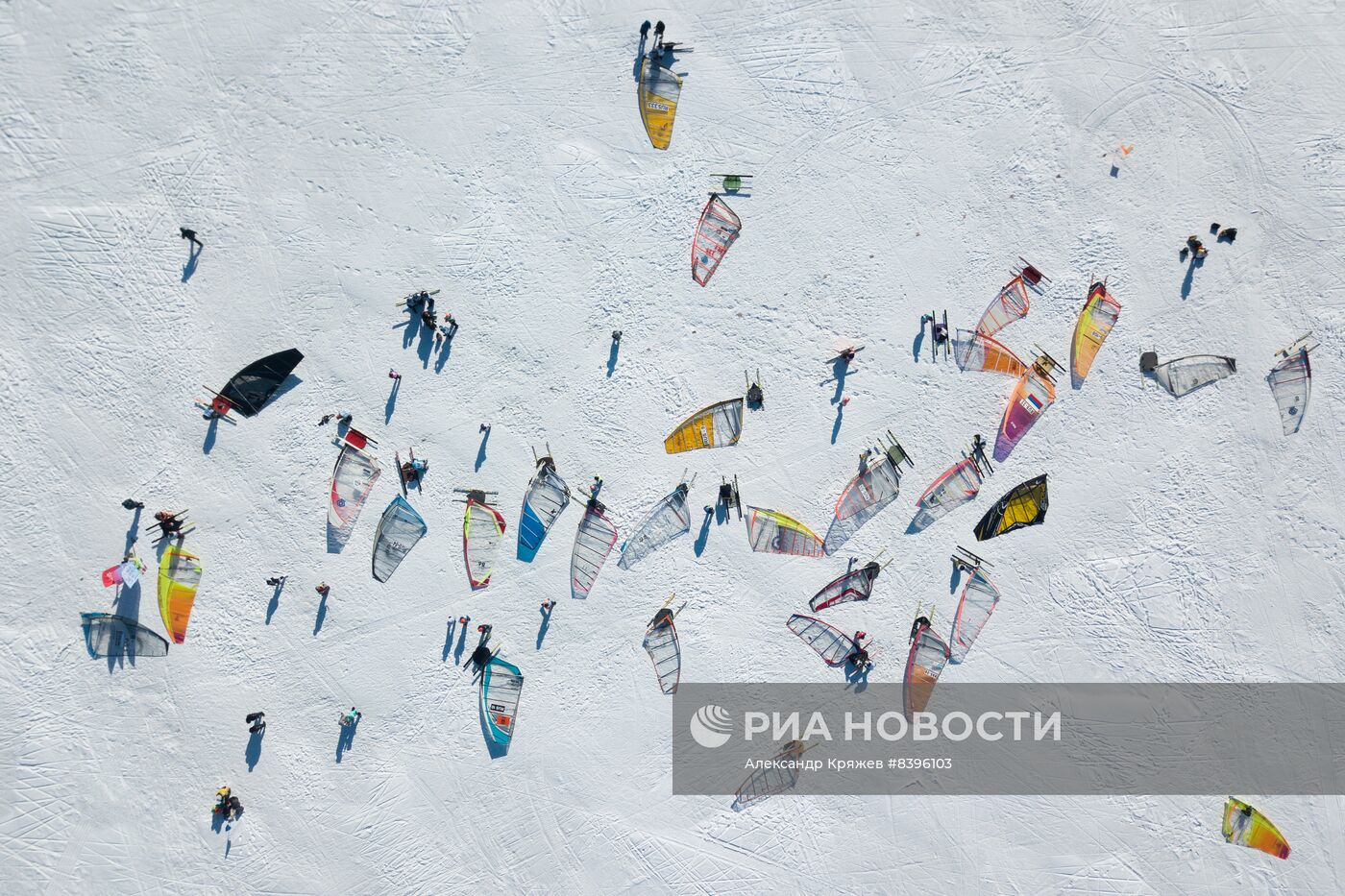 Чемпионат России по зимнему виндсерфингу в Новосибирске