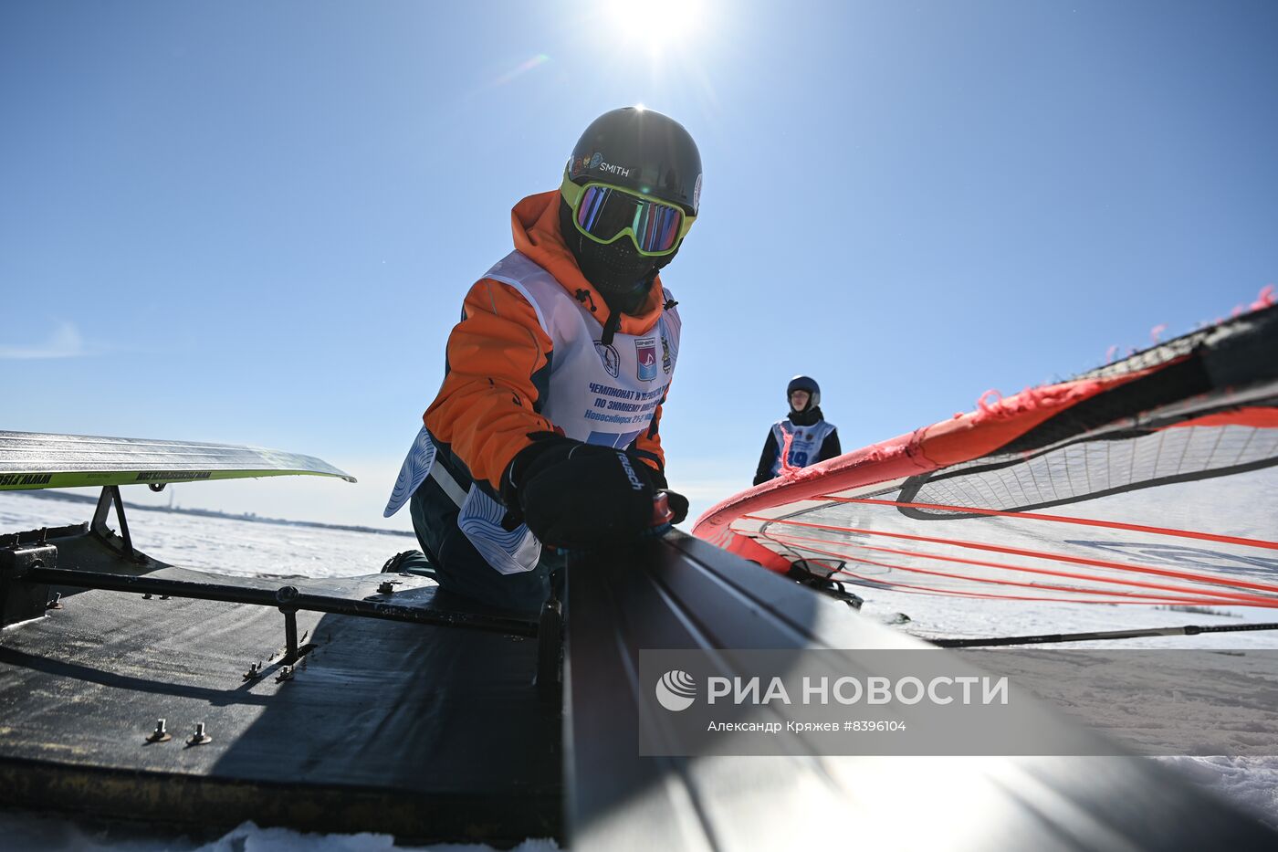 Чемпионат России по зимнему виндсерфингу в Новосибирске