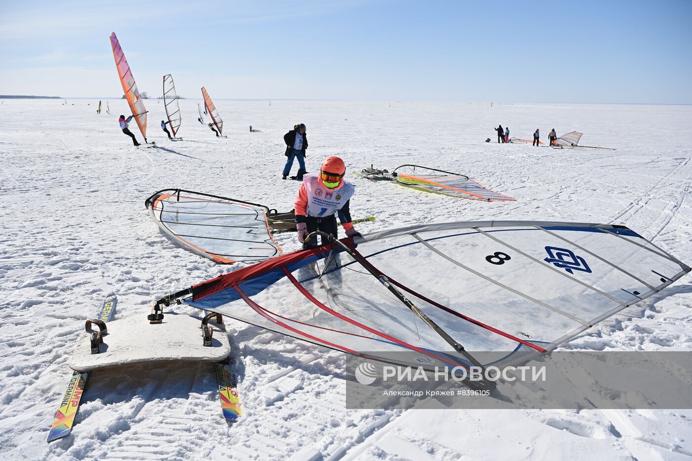 Чемпионат России по зимнему виндсерфингу в Новосибирске