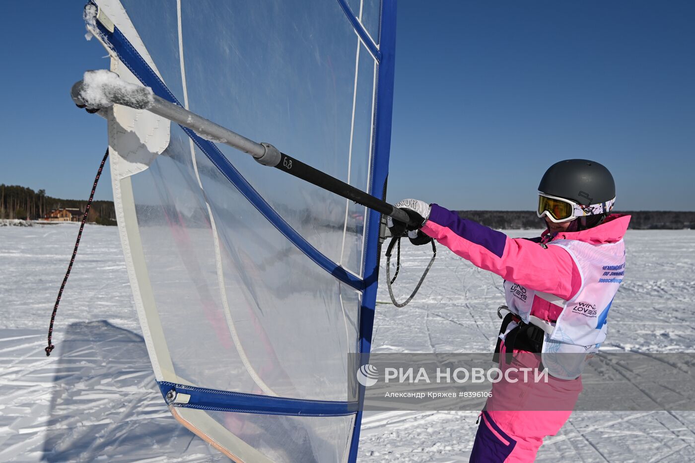 Чемпионат России по зимнему виндсерфингу в Новосибирске