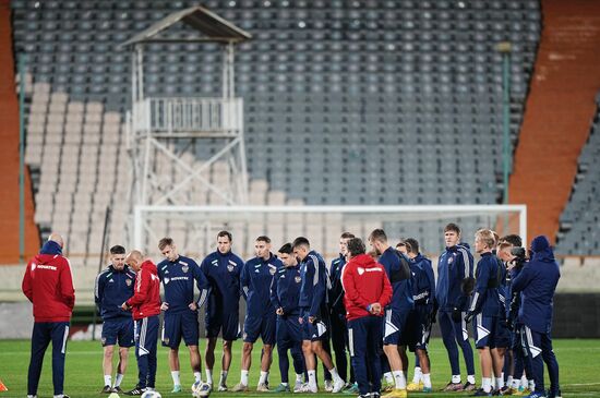 Футбол. Тренировка сборной России