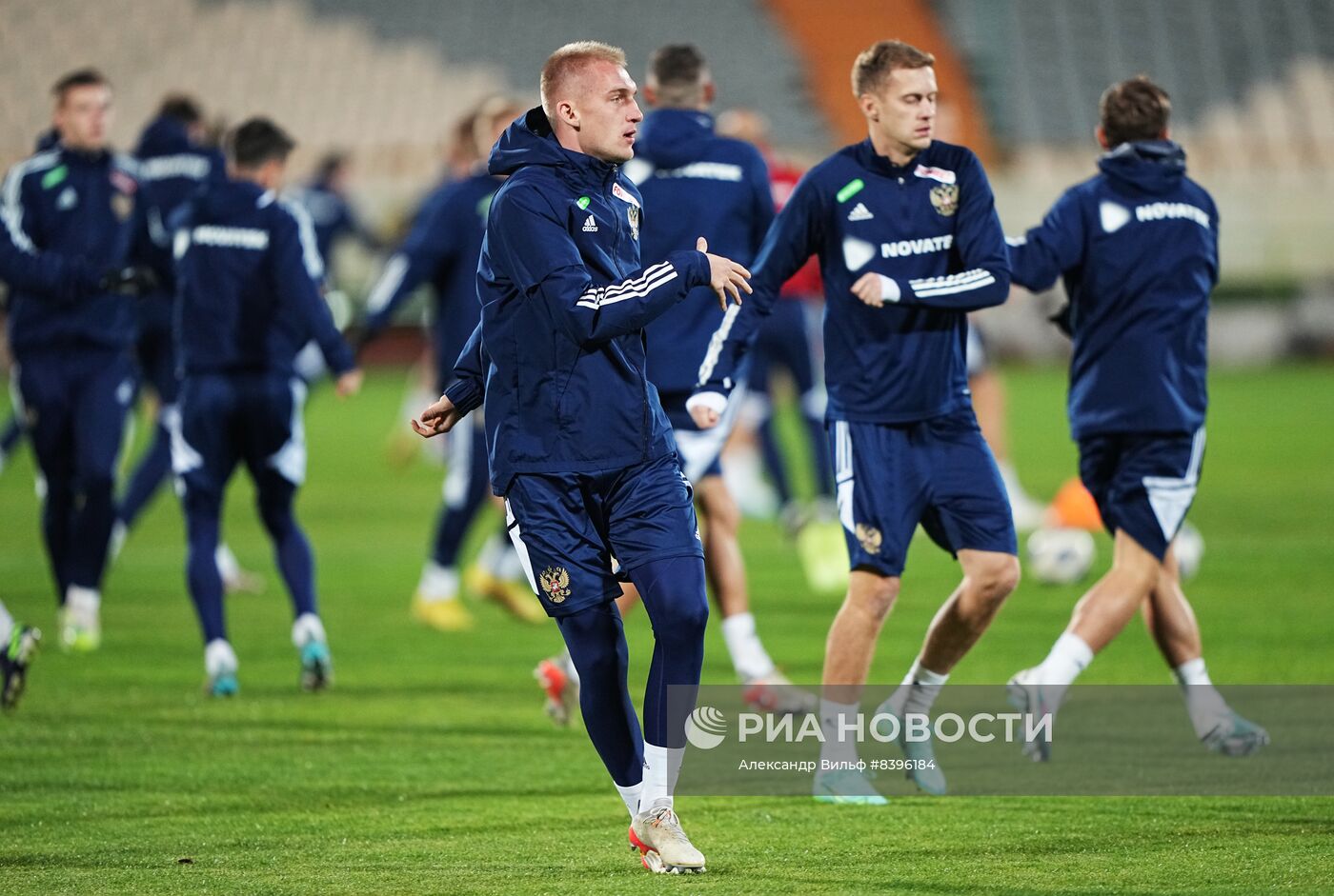 Футбол. Тренировка сборной России