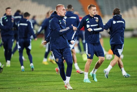 Футбол. Тренировка сборной России