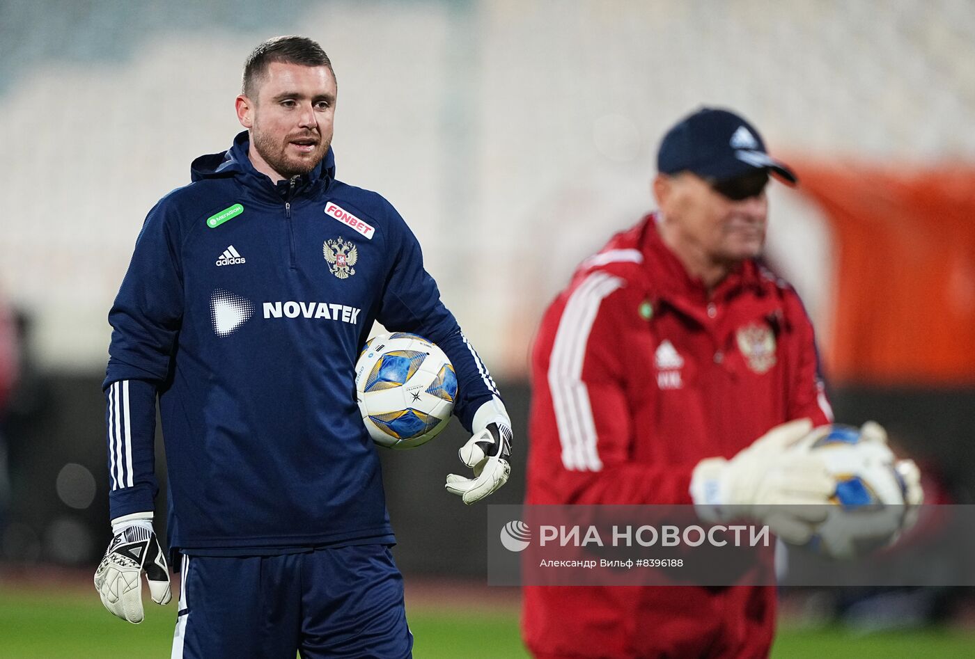 Футбол. Тренировка сборной России