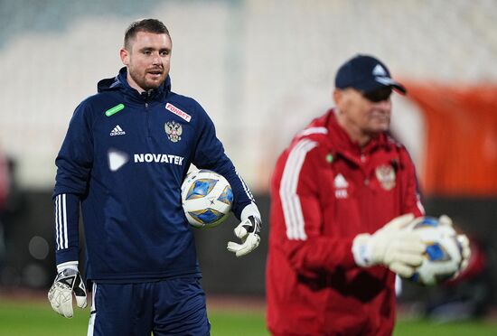 Футбол. Тренировка сборной России