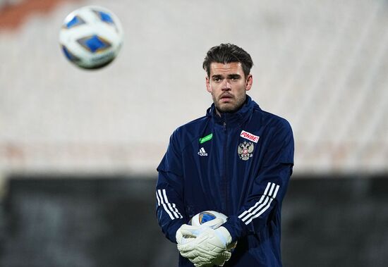 Футбол. Тренировка сборной России