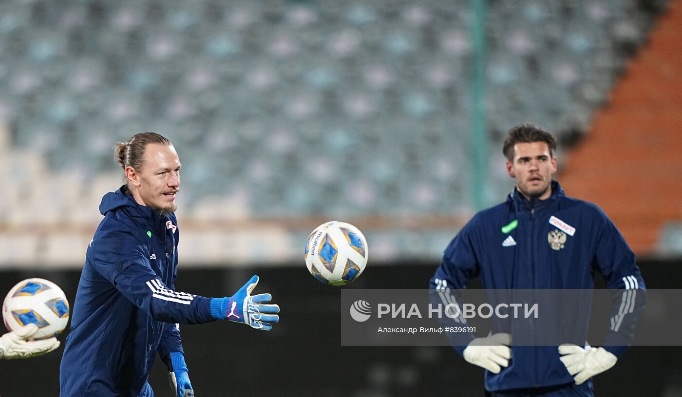 Футбол. Тренировка сборной России