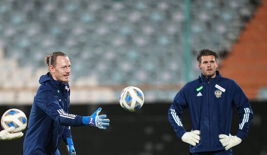 Футбол. Тренировка сборной России