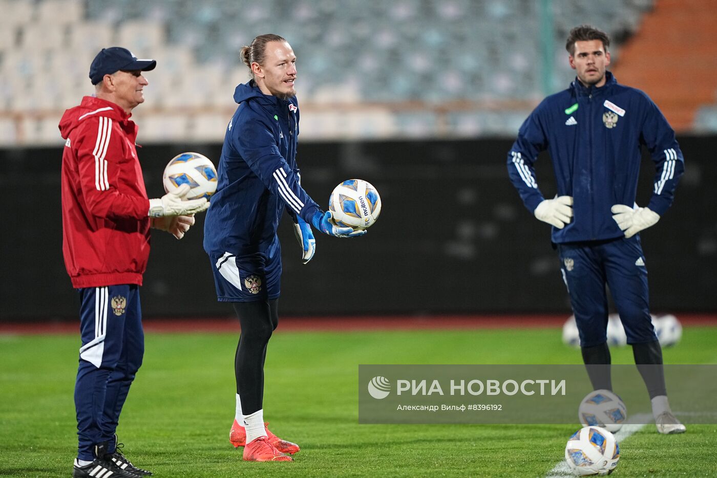 Футбол. Тренировка сборной России