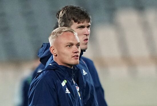 Футбол. Тренировка сборной России