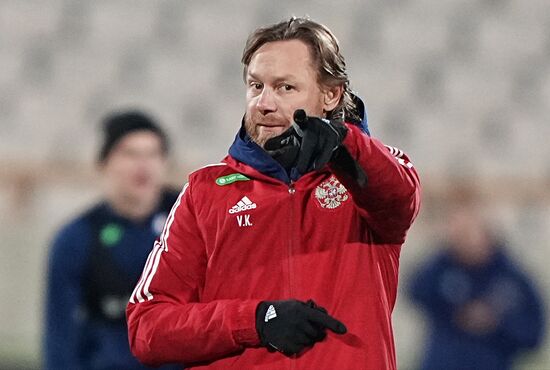 Футбол. Тренировка сборной России