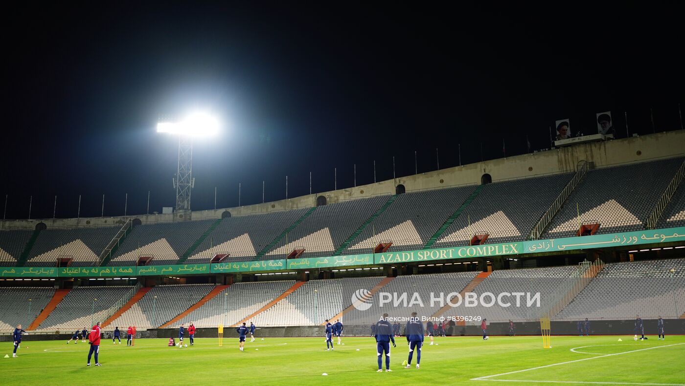 Футбол. Тренировка сборной России