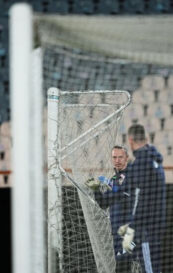 Футбол. Тренировка сборной России