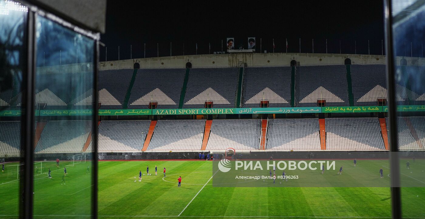 Футбол. Тренировка сборной России